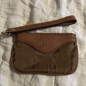 Brown RLL Wristlet
